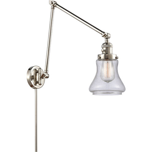 Bellmont 30 inch 60.00 watt Polished Nickel Swing Arm Wall Light, Franklin Restoration