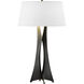 Moreau 33.4 inch 150 watt Black Table Lamp Portable Light in Natural Anna, Tall