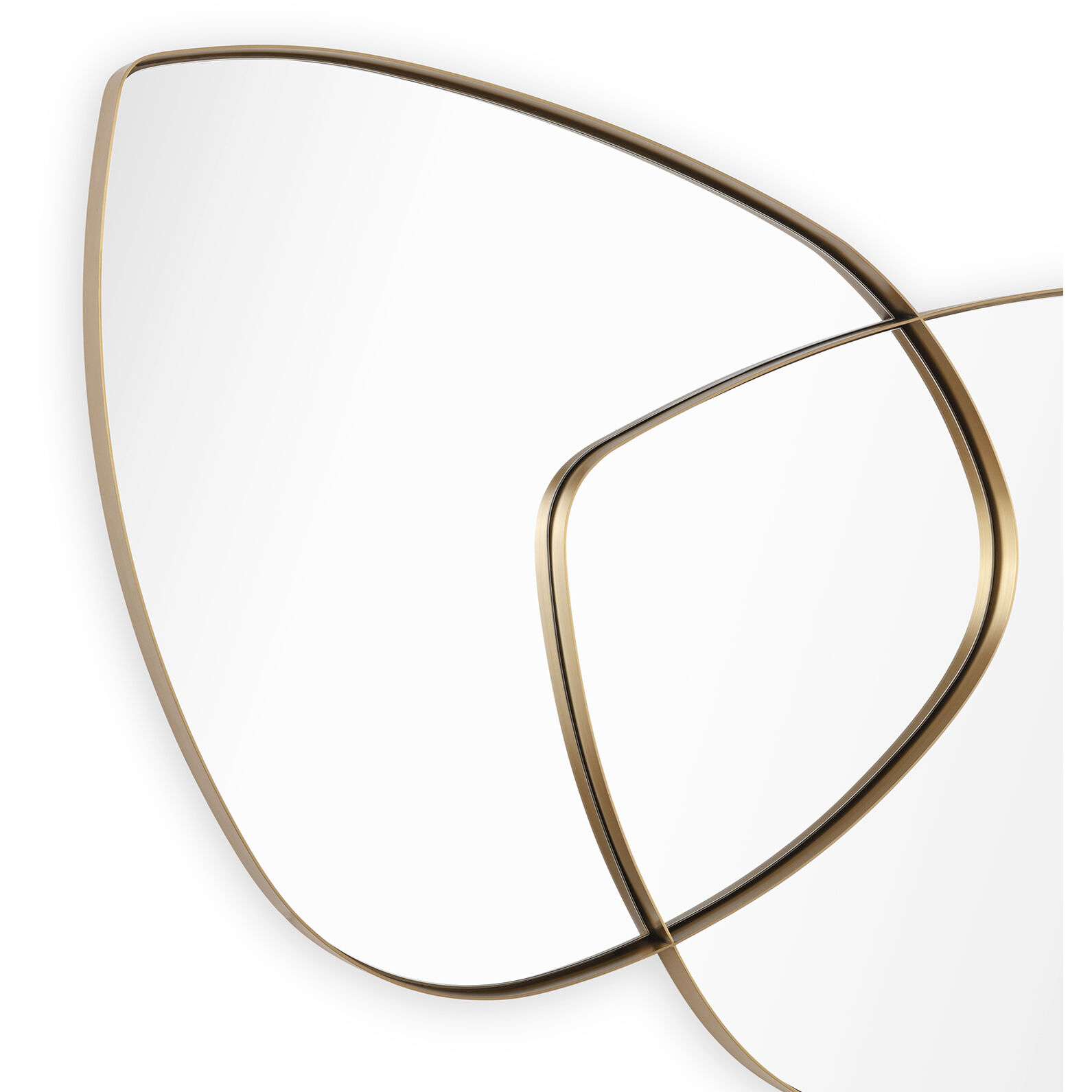 Harmony 52 X 40 inch Natural Brass Mirror