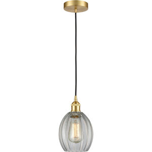 Edison Eaton LED 6 inch Satin Gold Mini Pendant Ceiling Light