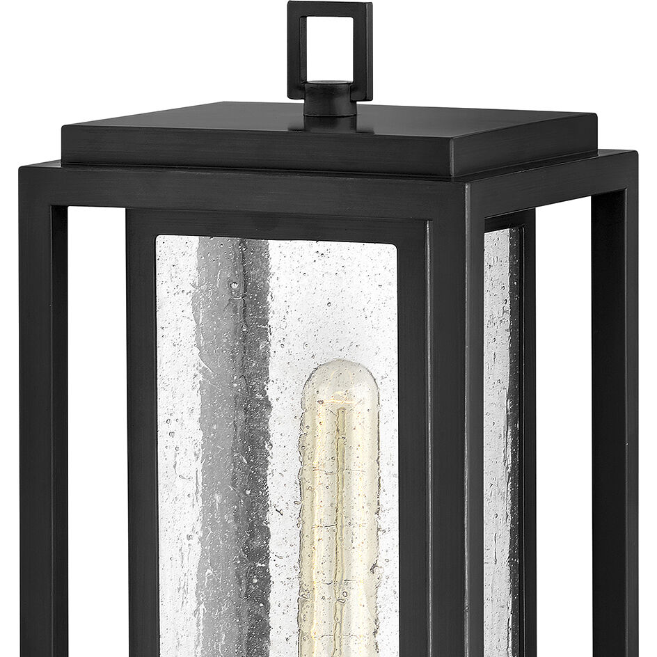 Coastal Elements Republic LED 17 inch Black Outdoor Pier Mount Lantern, Estate Series