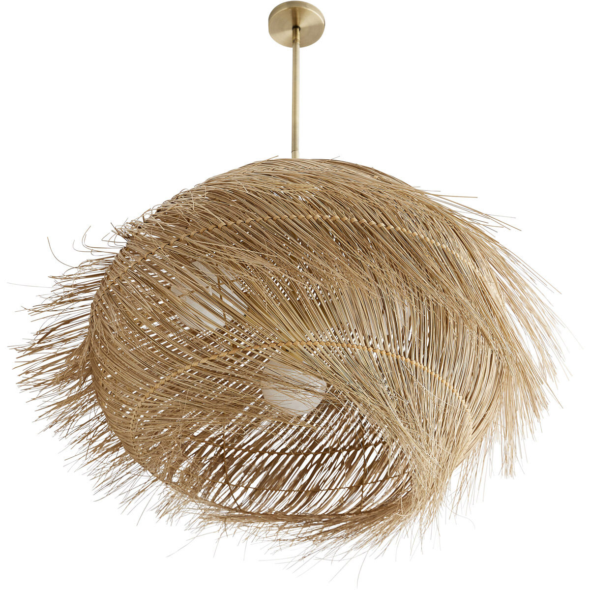 Ashburn 3 Light 43 inch Antique Brass Pendant Ceiling Light