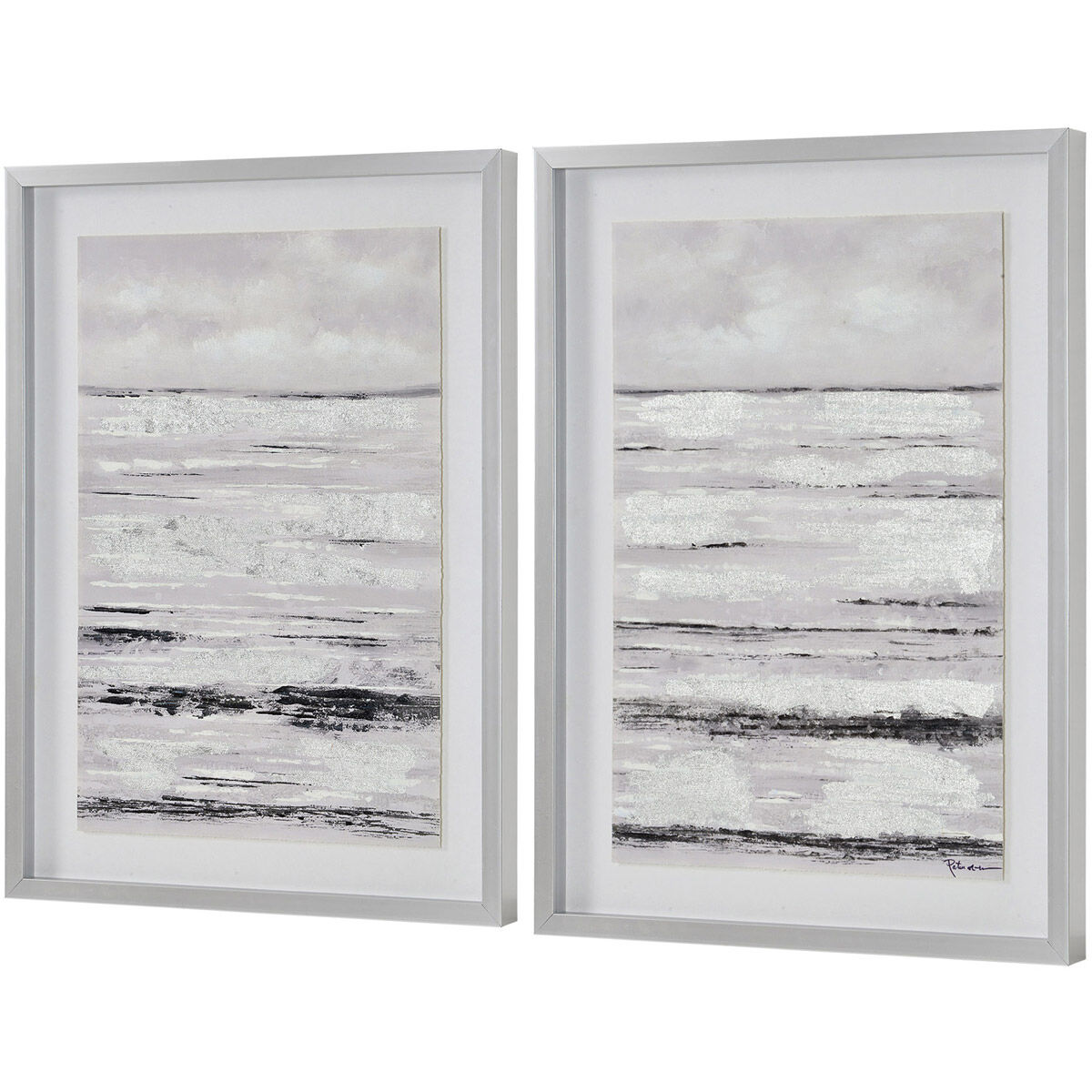Delmar Glass Wall Art, Set of 2