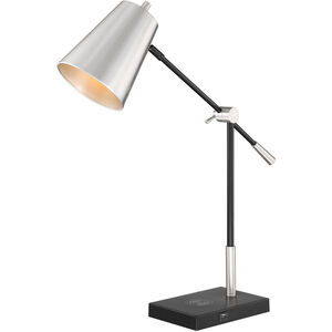 Salma 30 inch 60.00 watt Black Desk Lamp Portable Light