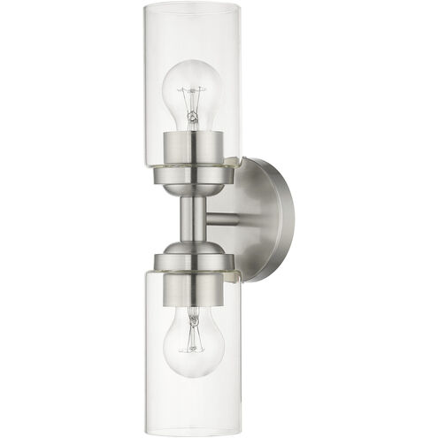 Whittier 2 Light 4.75 inch Brushed Nickel Vanity Sconce Wall Light