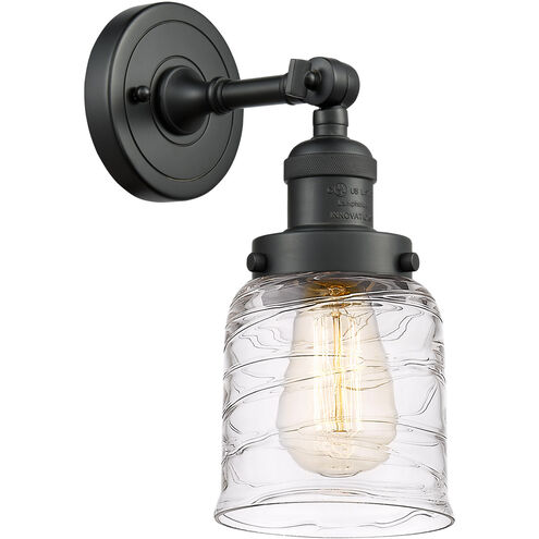 Franklin Restoration Bell 1 Light 5 inch Matte Black Sconce Wall Light
