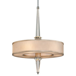 Harlow 6 Light 26 inch Tranquility Silver Leaf Pendant Ceiling Light in 35.75