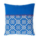 Delray 22 X 22 inch Bright Blue and Cream Throw Pillow