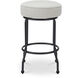Kelsey 27.4 inch Beige Swivel Counter Stool