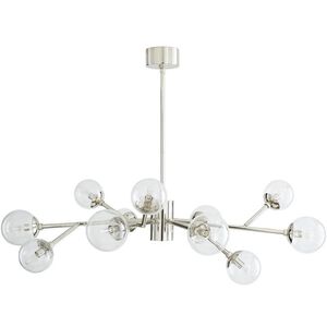 Dallas 12 Light 48 inch Polished Nickel Chandelier Ceiling Light