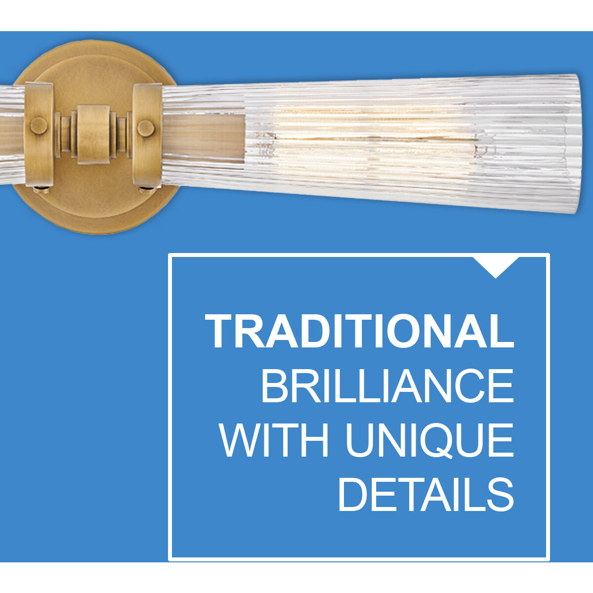 Jude 2 Light 24 inch Heritage Brass Bath Light Wall Light