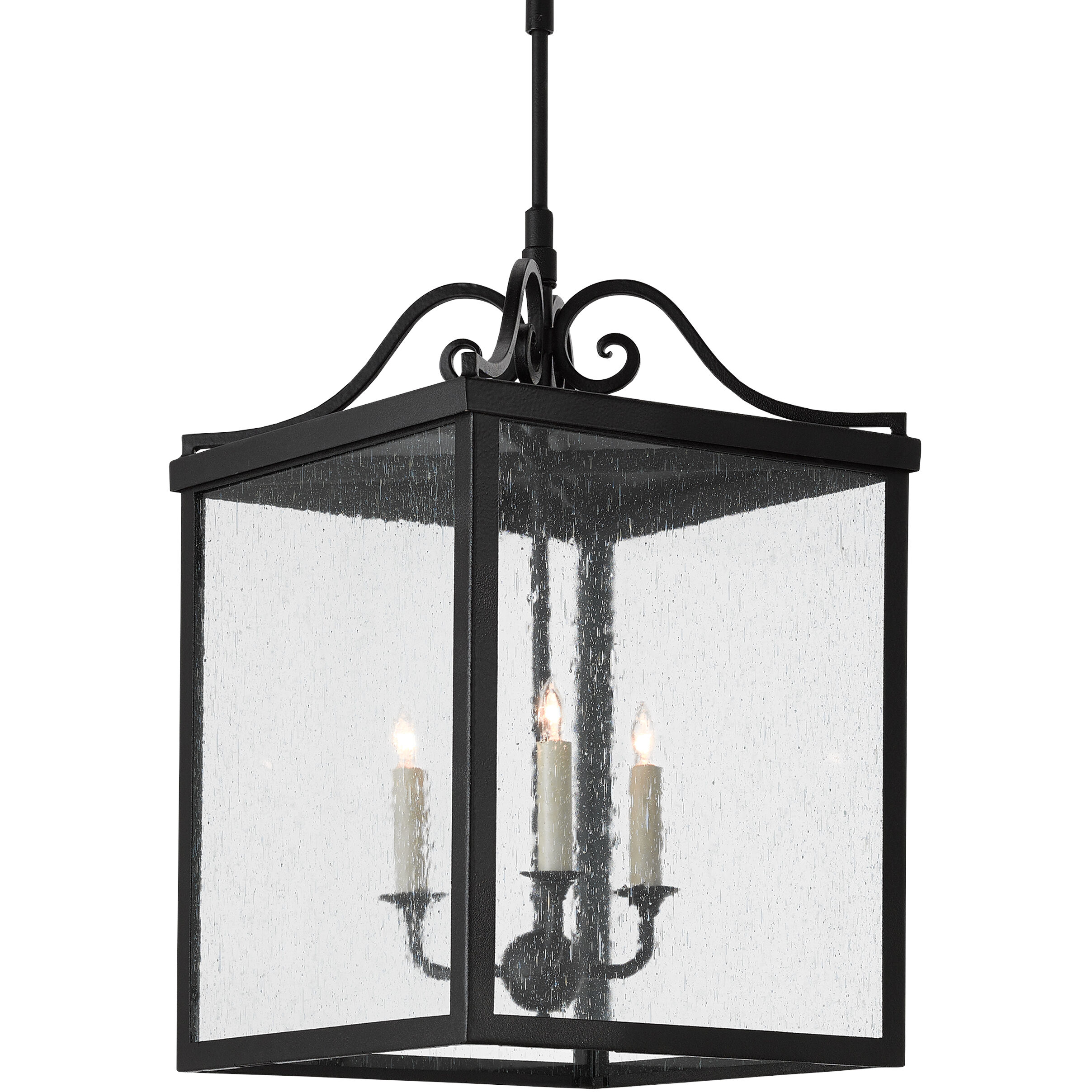 Giatti 3 Light 16 inch Midnight Outdoor Hanging Lantern, Large