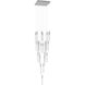 Original Glacier Avenue LED 28 inch Polished Chrome Multi Port Pendant Ceiling Light in Bubbled