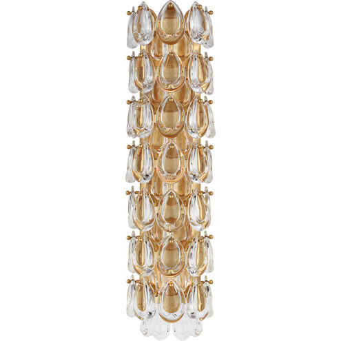 AERIN Liscia 3 Light 6 inch Gild Sconce Wall Light