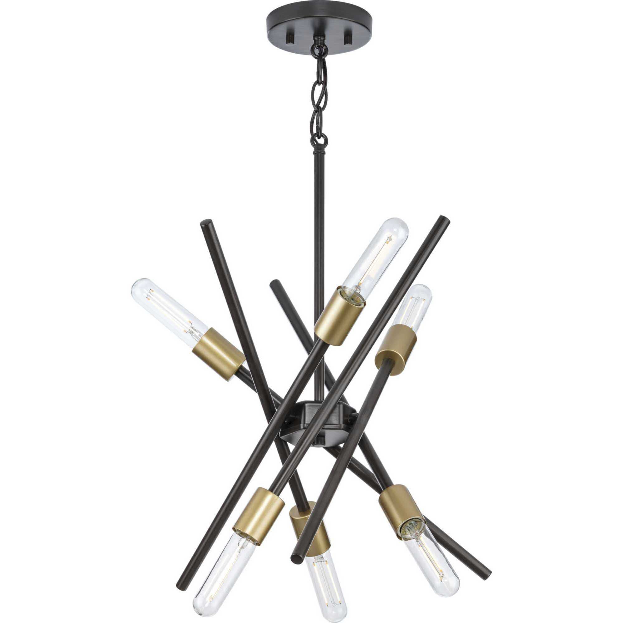 Astra 6 Light 23 inch Antique Bronze Chandelier Ceiling Light, Design Series