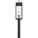 Heritage Campbell 3 Light 24.5 inch Black with Burnished Bronze Outdoor Post Mount