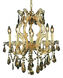 Maria Theresa 6 Light 20 inch Gold Dining Chandelier Ceiling Light in Golden Teak