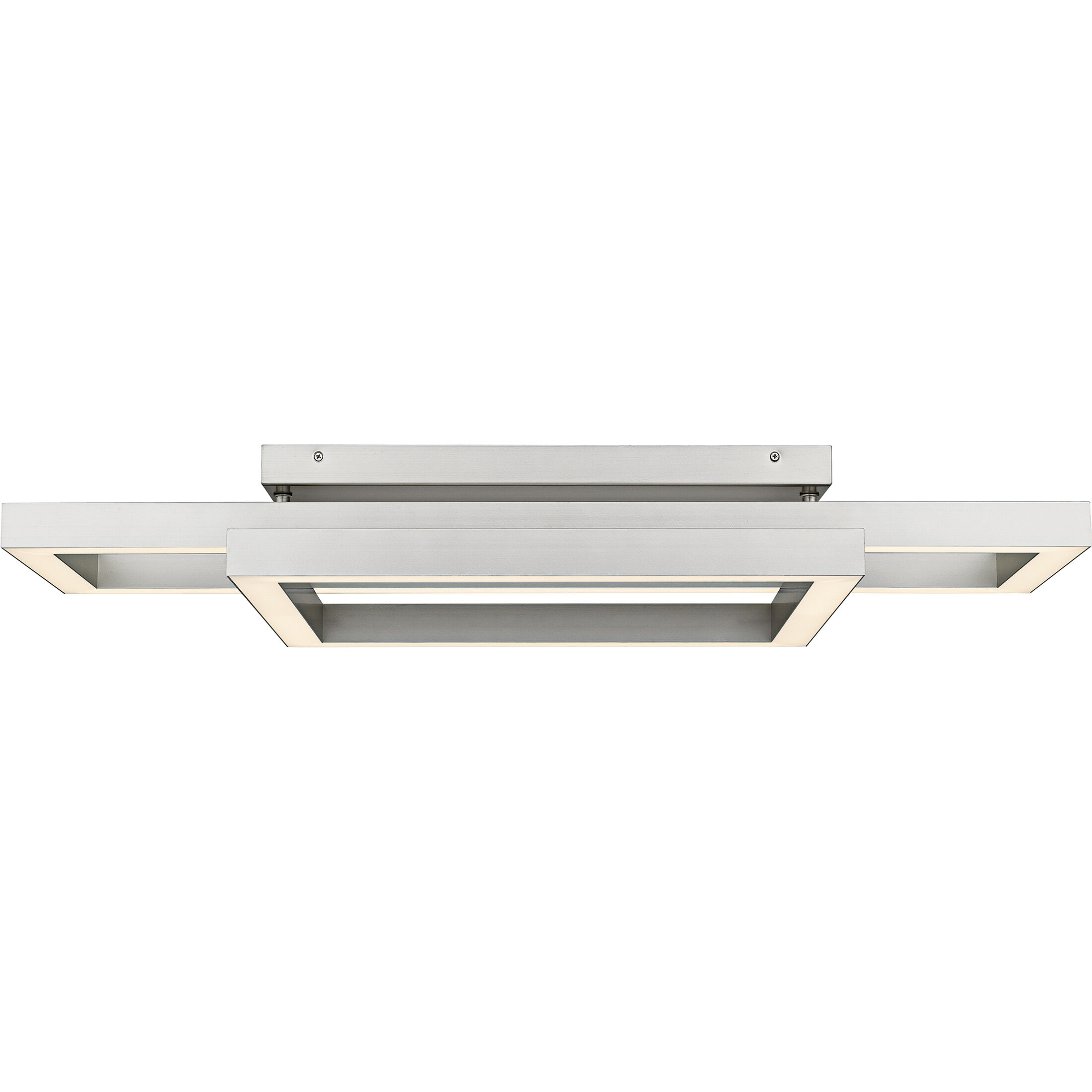 Lawless LED 36 inch Painted Brushed Nickel Semi-Flush Mount Ceiling Light, Extra Large