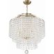 Gabrielle 6 Light 22 inch Antique Gold Chandelier Ceiling Light