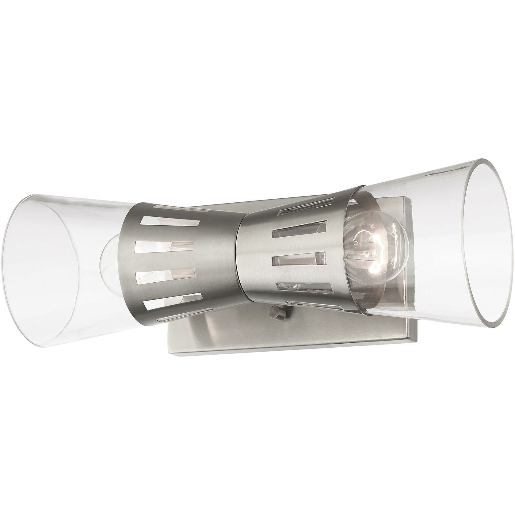 Bennington 2 Light 14.25 inch Brushed Nickel Sconce Wall Light