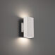 Edgey LED 10 inch White Outdoor Wall Light in 3500K, dweLED