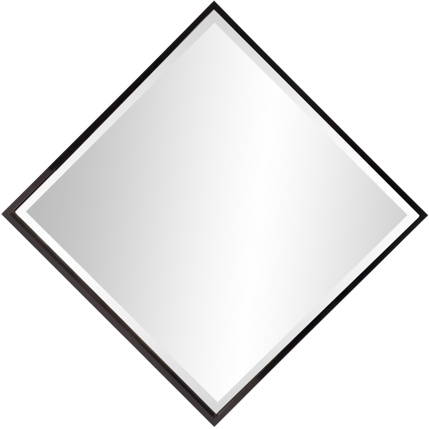 Isa 40 X 40 inch Glossy Black Wall Mirror 