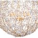 Cheshire 8 Light 30 inch Gold Leaf Chandelier Ceiling Light, Large