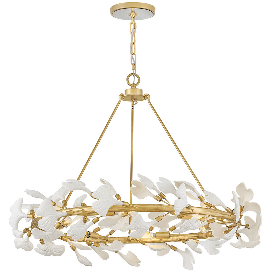 Audra 6 Light 36 inch Deluxe Gold Chandelier Ceiling Light