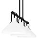 Brink 3 Light 38 inch Matte Black Island Light Ceiling Light