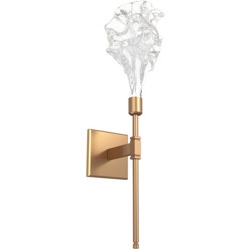 Blossom LED 7.43 inch Novel Brass Indoor Sconce Wall Light in 3000K LED, Belvedere