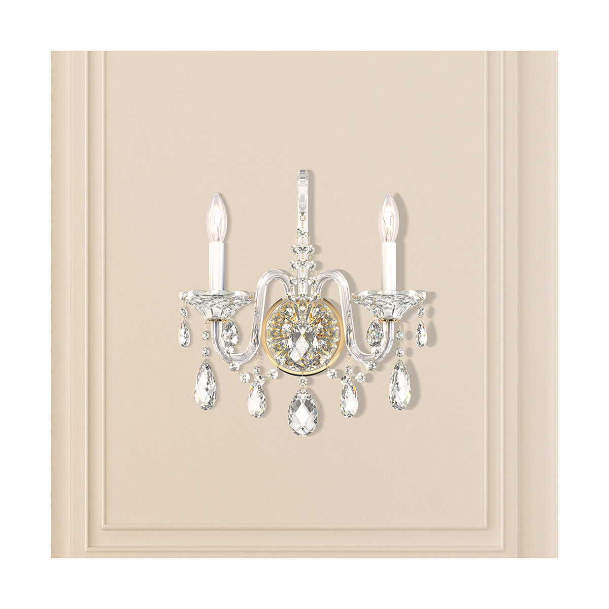 Sterling 2 Light 6.5 inch Aurelia Wall Sconce Wall Light in Heritage