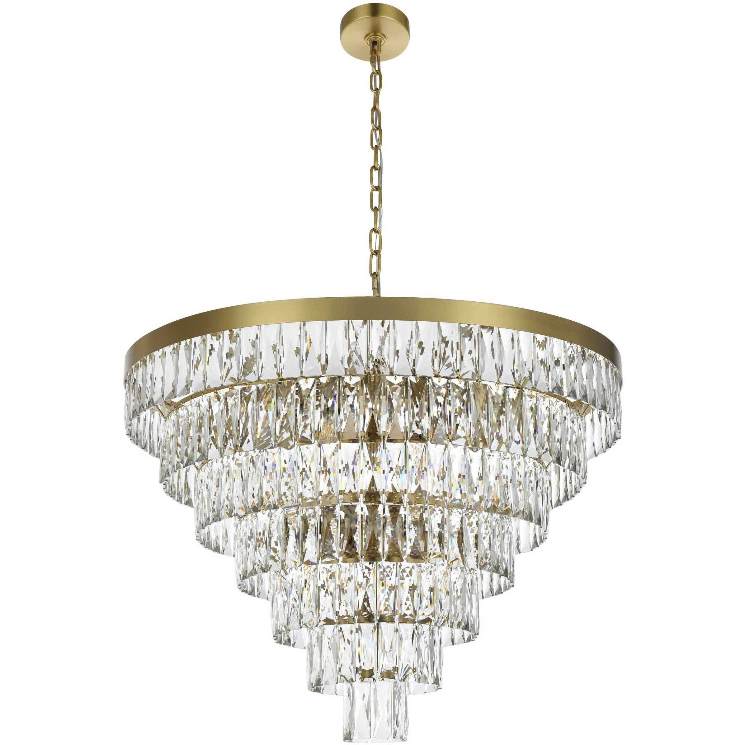 Josephine 25 Light 32 inch Satin Gold Chandelier Ceiling Light
