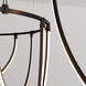 Suspenders LED 82 inch Satin Black and Frosted Chandelier Ceiling Light