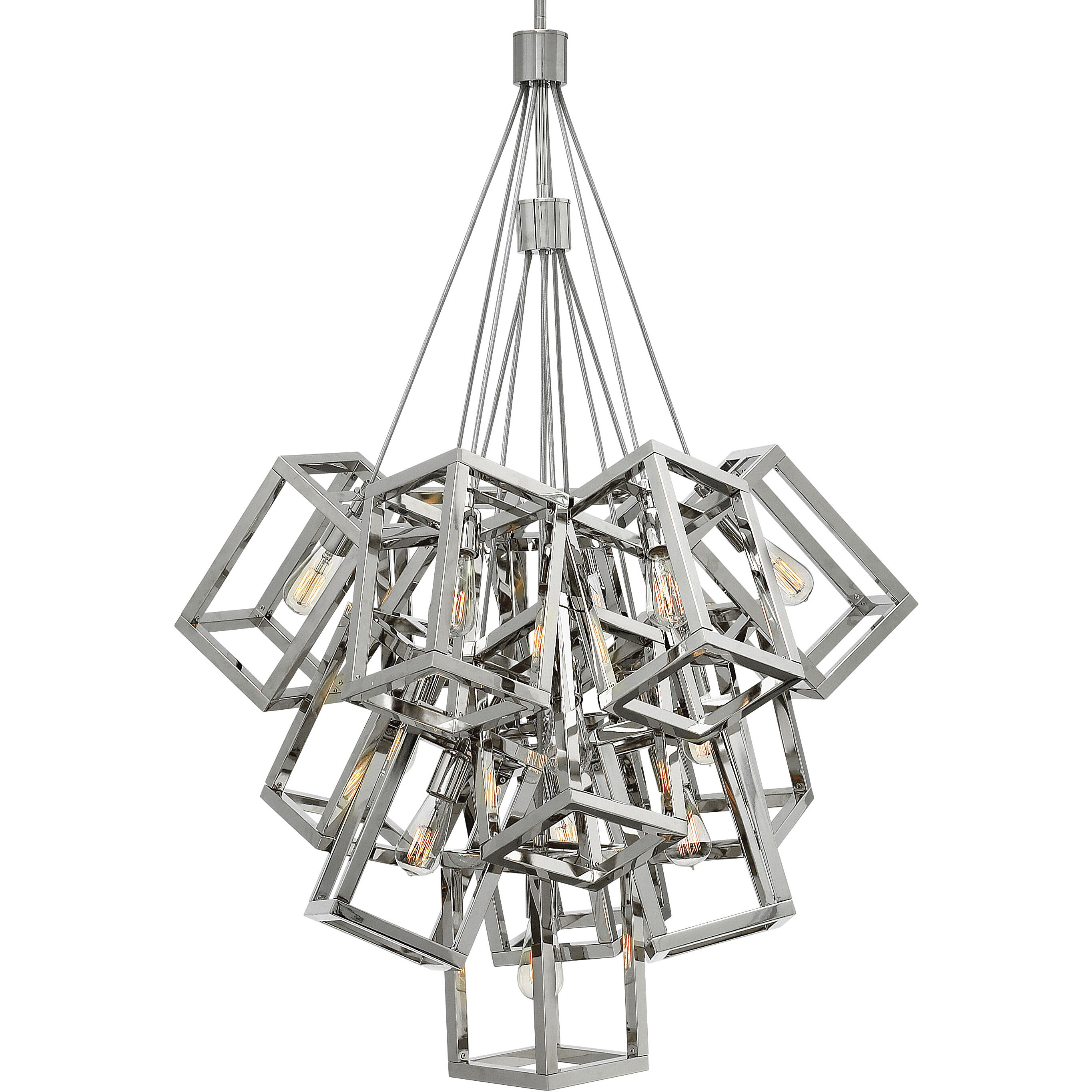 Ensemble LED 32.5 inch Polished Nickel Foyer Light Ceiling Light, Large