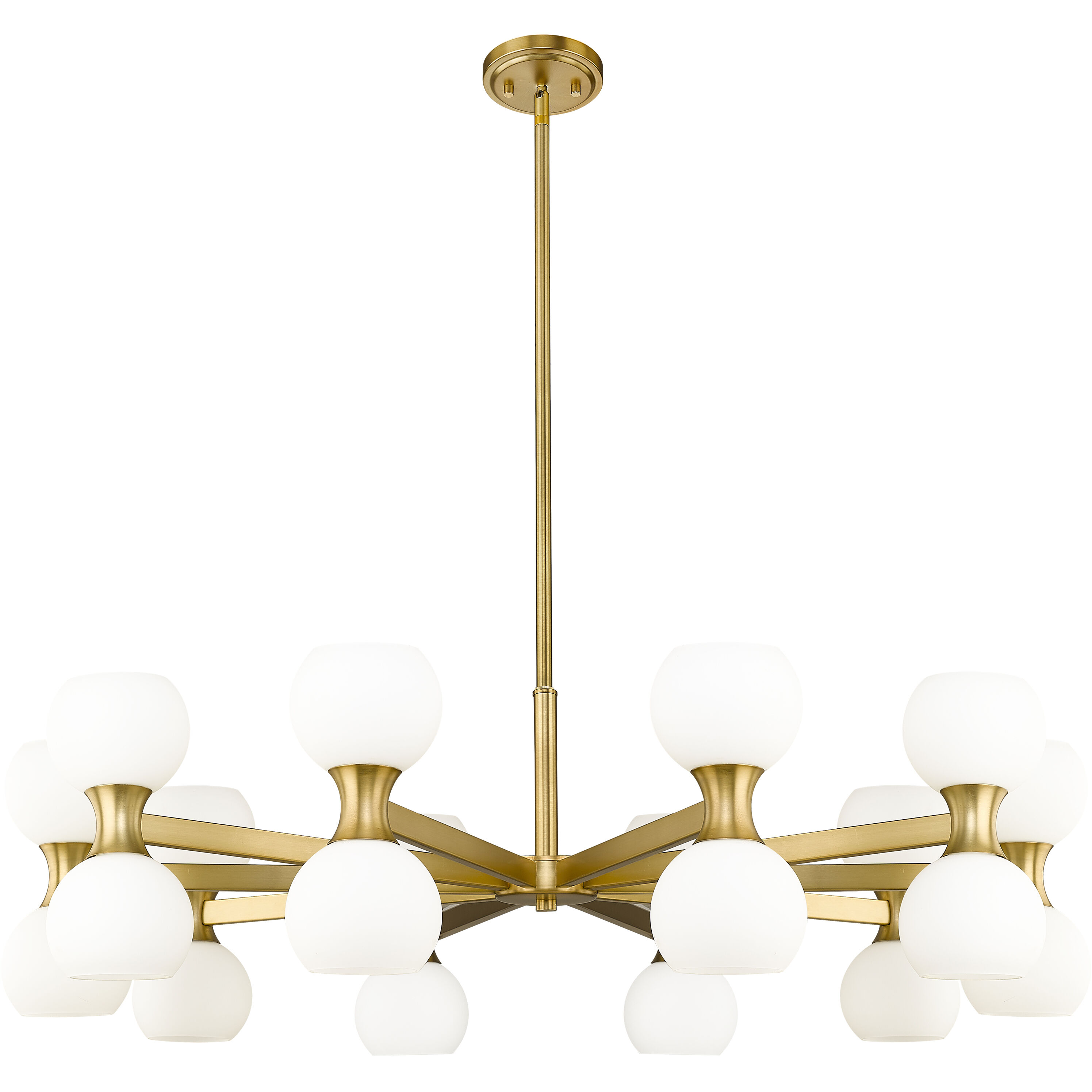 Artemis 20 Light 42 inch Modern Gold Chandelier Ceiling Light