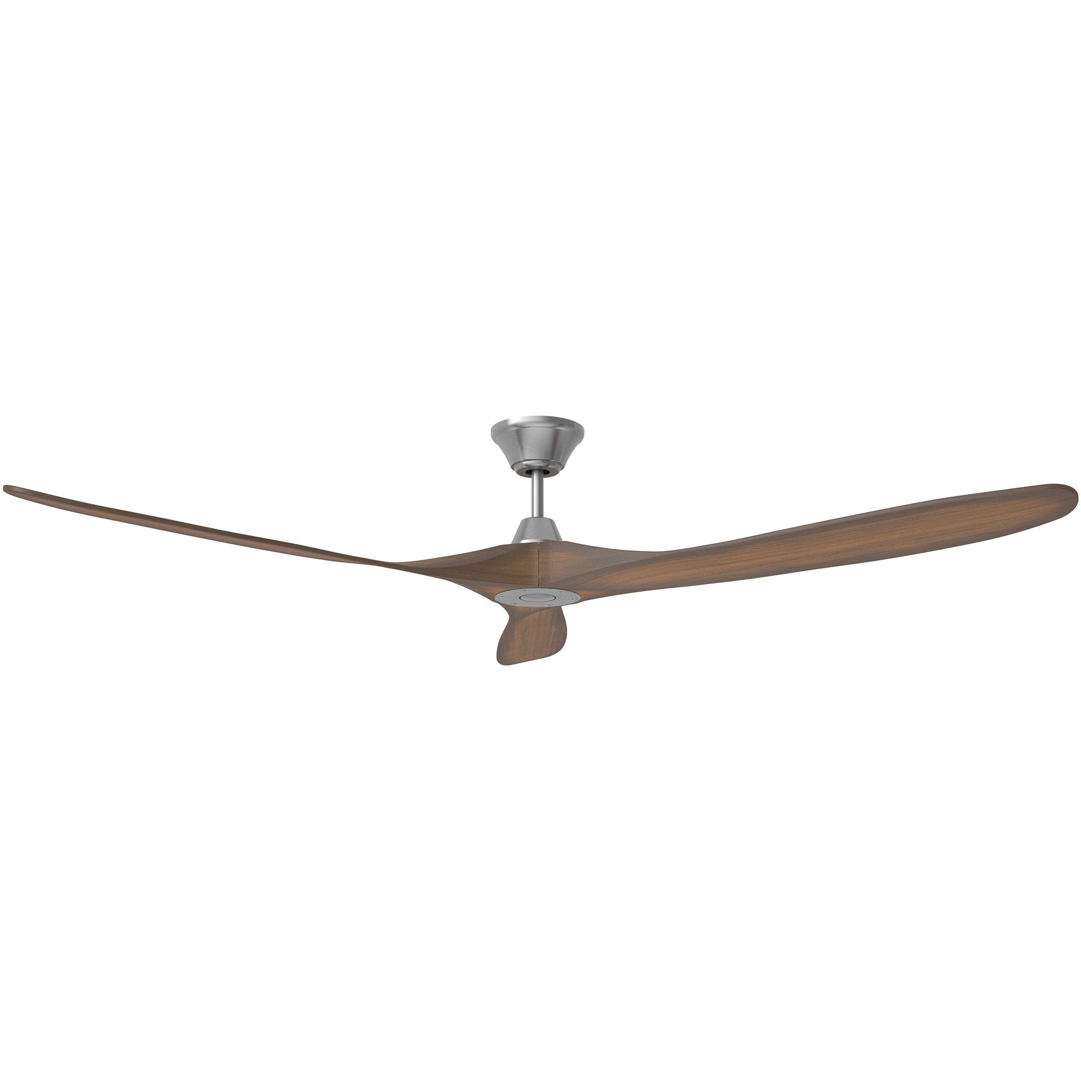 Maverick 70 inch Brushed Steel with Koa Blades Ceiling Fan