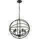 Octavia 5 Light 20 inch Dark Brown Pendant Ceiling Light