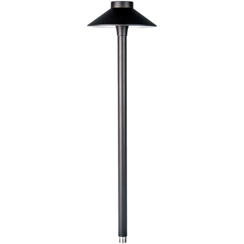 Tiki 12 6.50 watt Black Path Lighting in 3000K, Black on Aluminum, Path and Area Light, WAC Landscape