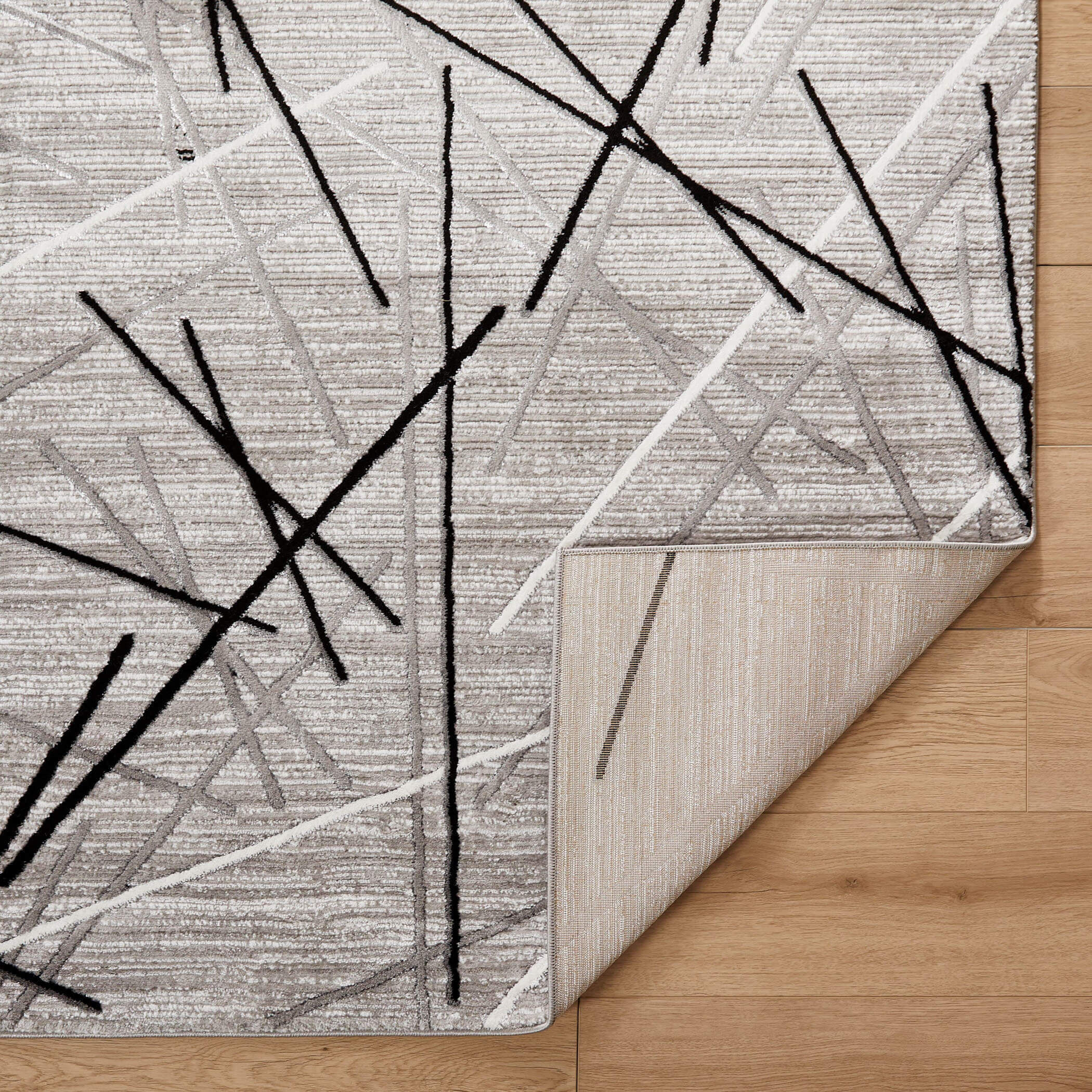 Sesia 36 X 24 inch Light Grey Rug in 2 x 3