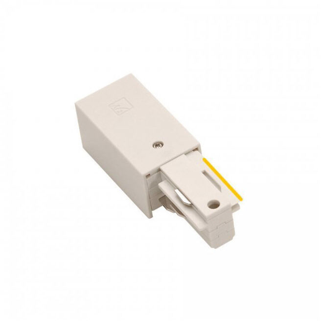 Live End Connector 1 Light 120 White Track Accessory Ceiling Light