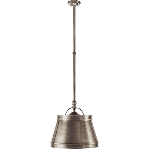 Chapman & Myers Sloane 2 Light 15.5 inch Antique Nickel Single Shop Pendant Ceiling Light
