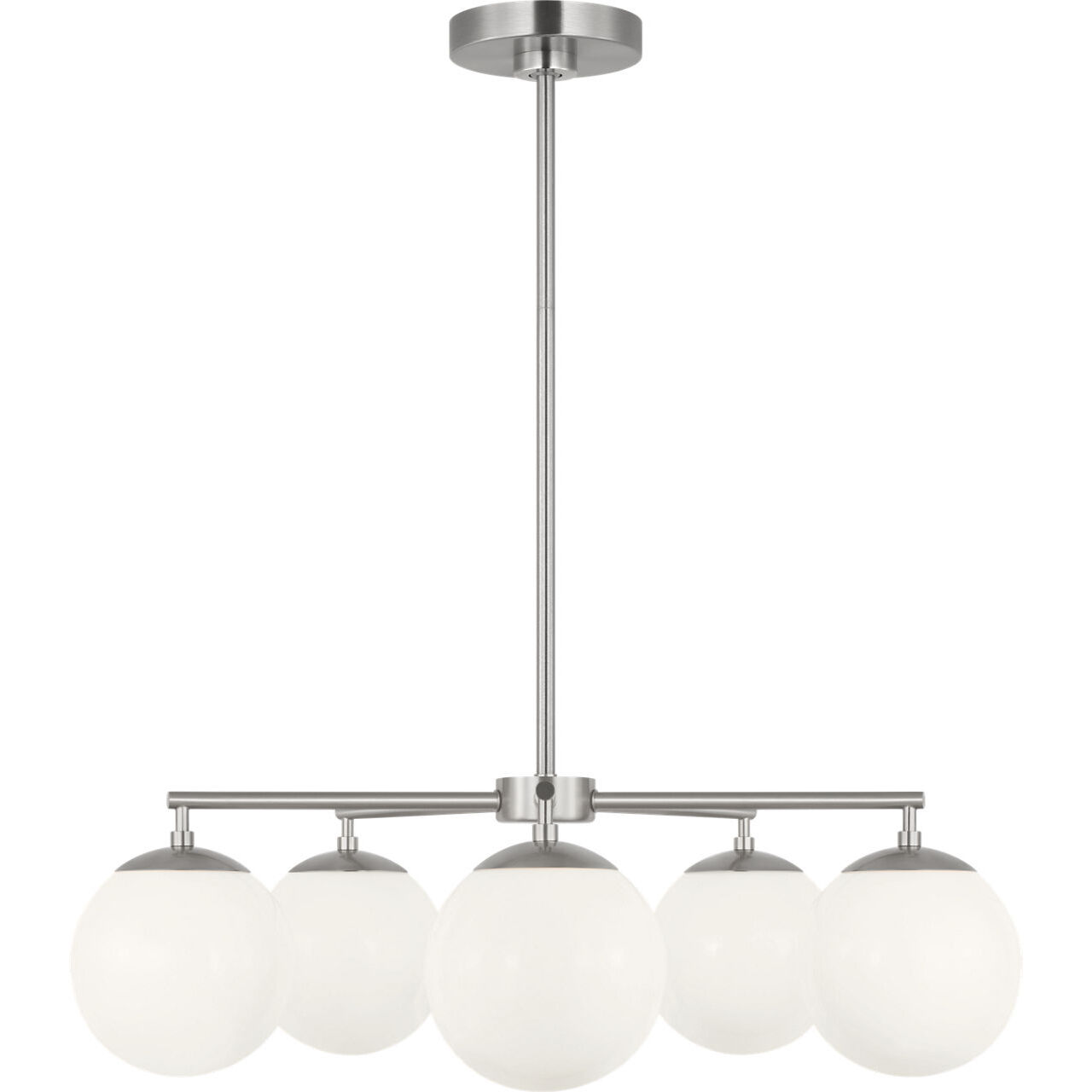 Nube 5 Light 26 inch Brushed Nickel Chandelier Ceiling Light in Incandescent