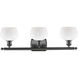 Ballston Fenton LED 26 inch Oil Rubbed Bronze Bath Vanity Light Wall Light in Matte White Glass, Ballston