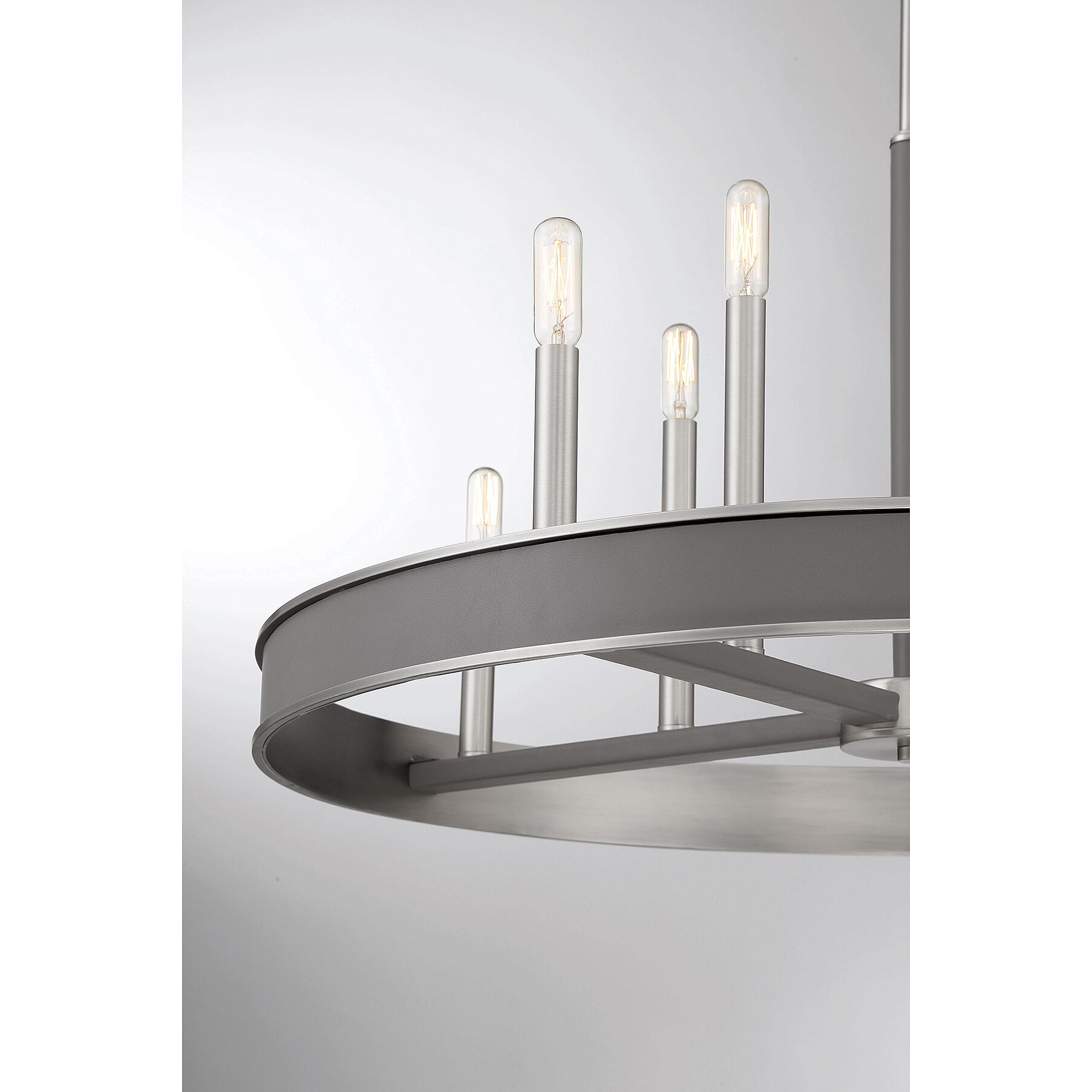 Chaucer 8 Light 30 inch Antique Nickel Chandelier Ceiling Light