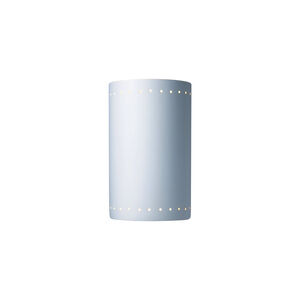 Ambiance Cylinder LED 8 inch White Crackle ADA Wall Sconce Wall Light in 2000 Lm LED, Large