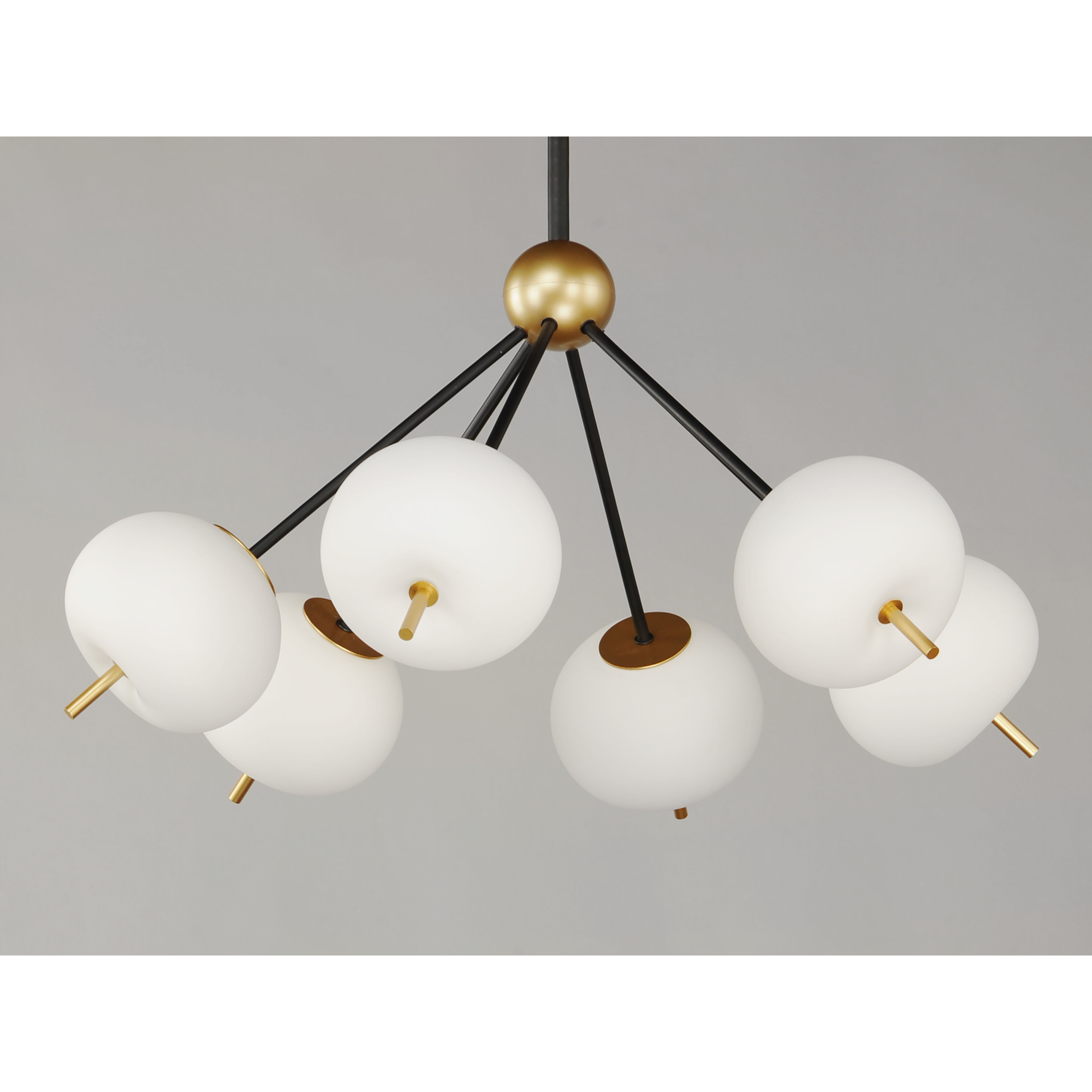 Quest LED 26.5 inch Black and Gold Pendant System Ceiling Light