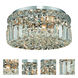 Maxime 4 Light 12 inch Chrome Flush Mount Ceiling Light in Royal Cut
