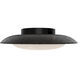 Saturno LED 19.75 inch Basalt Stone and Black Flush Mount Ceiling Light