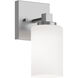 Leo 1 Light 5.5 inch Satin Nickel Wall Sconce Wall Light