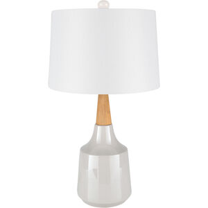 Kent 27.5 inch 100 watt White Table Lamp Portable Light